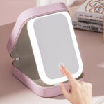 Integrated Makeup Storage Box With Light-Filling Mirror